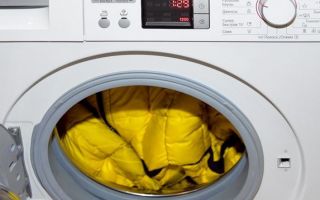 How to wash a down jacket in a washing machine