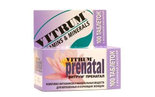 Vitrum Prenatal Plus for pregnant women: composition of vitamins, instructions, reviews