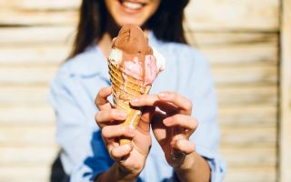 How to get chocolate ice cream off your clothes