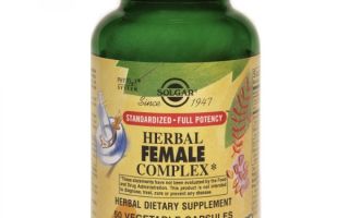 Solgar herbal complex for women: reviews and instructions