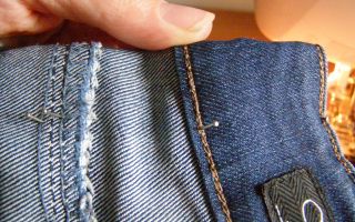 How to sew jeans at the waist with your own hands: step by step instructions