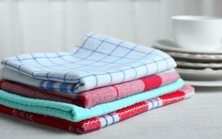 How to clean kitchen towels: odor and greasy stains