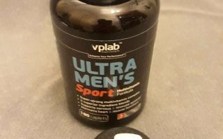 Vitamins Ultraman Sport: how to take, reviews