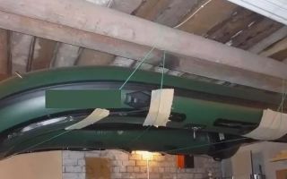 Storage of the inflatable boat: in the garage and outdoors, in summer and winter