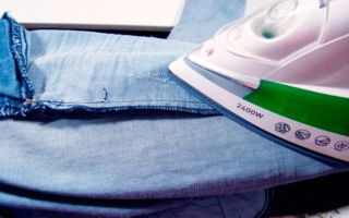 How to iron jeans correctly: with and without an iron