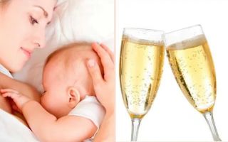 Champagne dengan GV: bolehkah saya minum, berapa banyak yang boleh saya makan