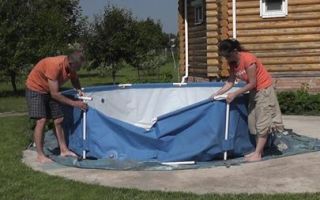 How to properly store the pool in winter: conditions and features, video