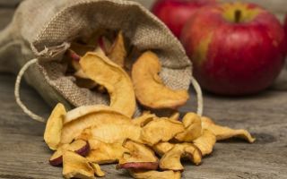 What are the benefits of dried apples, calorie content, recipe and storage